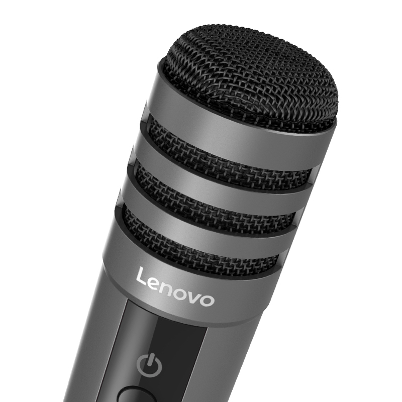 Lenovo/联想 UM10C手机全民k歌电容麦克风话筒套装唱吧直播主播 深空灰