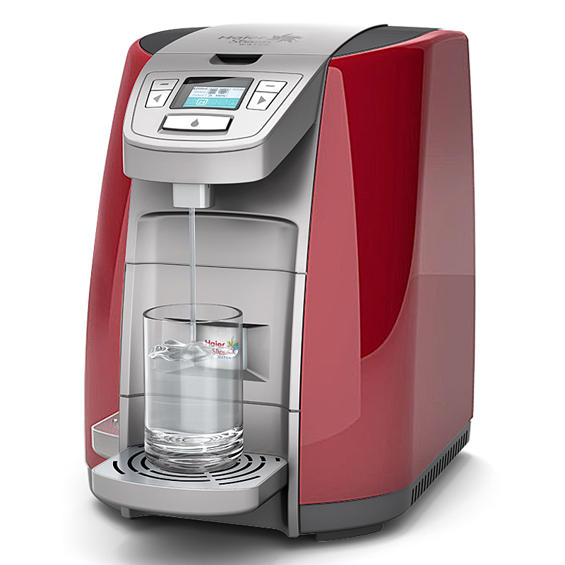 海尔(Haier)净水器 家用直饮 台式加热HSW-V5HR(N)(酒红)智饮机