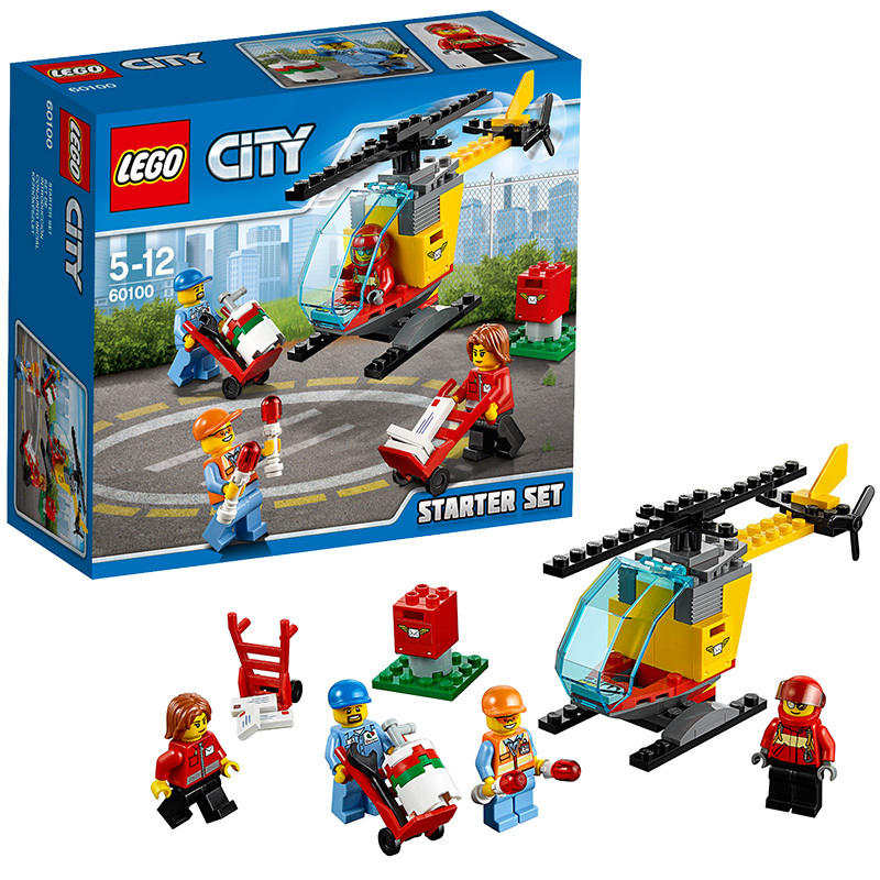 LEGO乐高 City Airport -城市系列 -机场入门套装60100 50-100块 6-14岁 塑料玩具