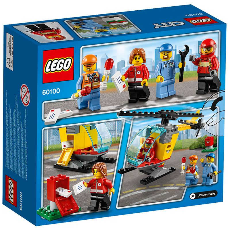 LEGO乐高 City Airport -城市系列 -机场入门套装60100 50-100块 6-14岁 塑料玩具