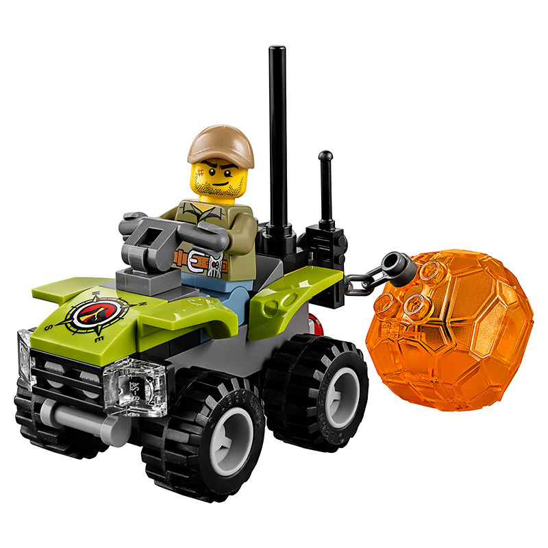 LEGO乐高CityVolcanoExplorers城市系列-火山入门套装 60120 6-14岁塑料玩具50-100块