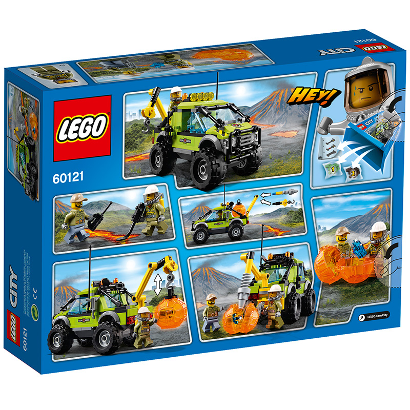 LEGO乐高CityVolcanoExplorers -城市系列火山探险车60121塑料玩具6-14岁100-200块