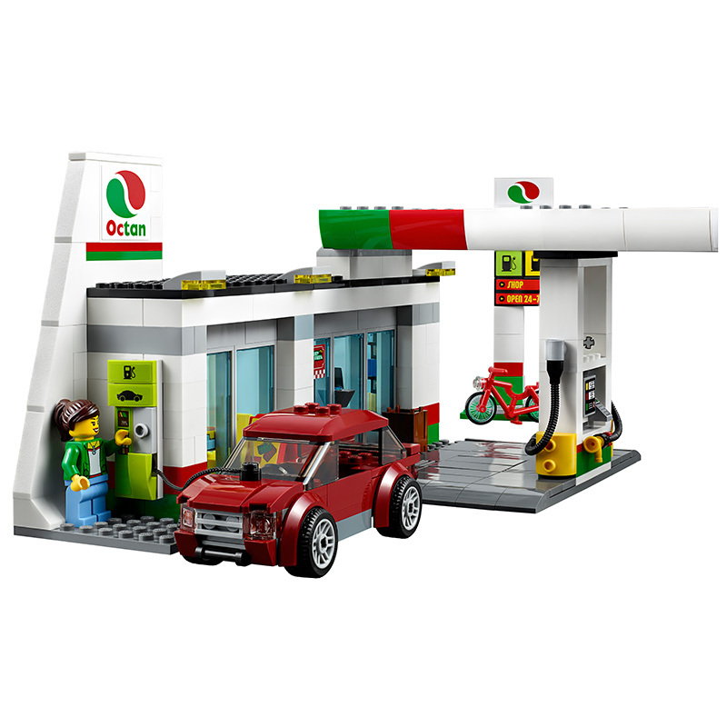 LEGO乐高 City Town -城市系列 -加油站 60132 塑料玩具 200块以上 6-14岁