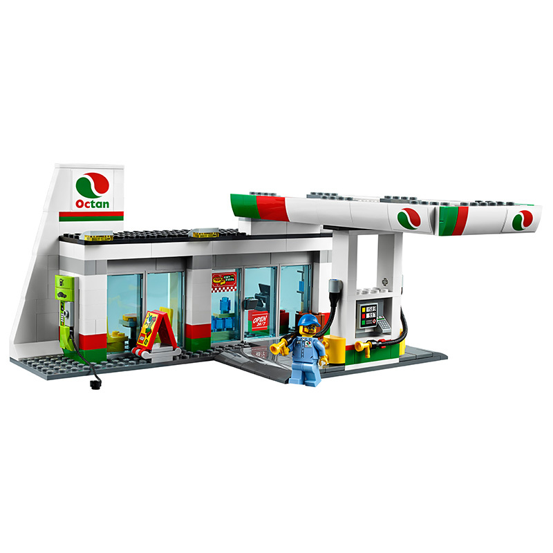 LEGO乐高 City Town -城市系列 -加油站 60132 塑料玩具 200块以上 6-14岁