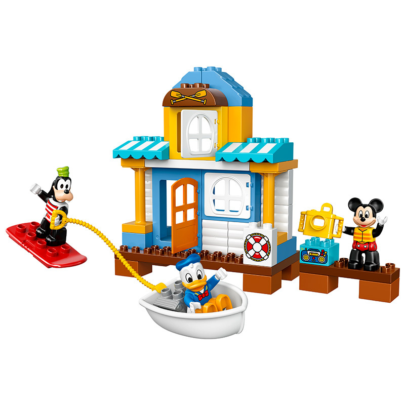 LEGO乐高 DisneyTM-得宝系列 -米奇和朋友们的海滩别墅 LEGO10827 玩具 2-5岁塑料 50块以下