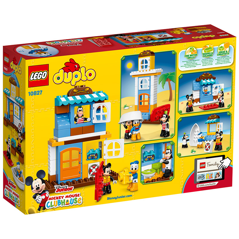 LEGO乐高 DisneyTM-得宝系列 -米奇和朋友们的海滩别墅 LEGO10827 玩具 2-5岁塑料 50块以下