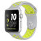 Apple Watch Series 2 智能手表 (38毫米 银色铝金属表壳 冷银配荧光黄色 Nike 运动表带)