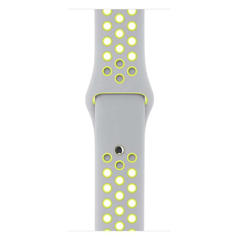 Apple Watch Series 2 智能手表 (38毫米 银色铝金属表壳 冷银配荧光黄色 Nike 运动表带)