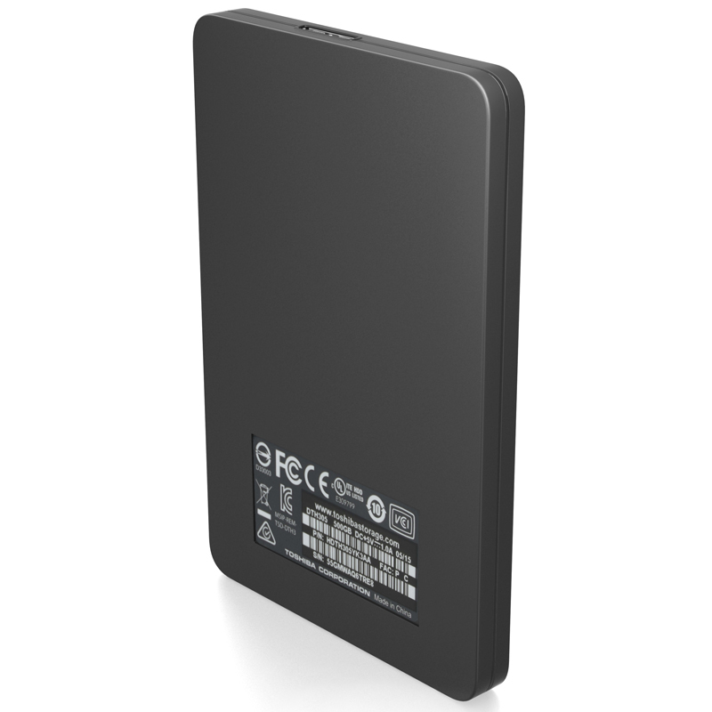 东芝(TOSHIBA)Alumy系列 2TB 2.5英寸 USB3.0移动硬盘 神秘黑