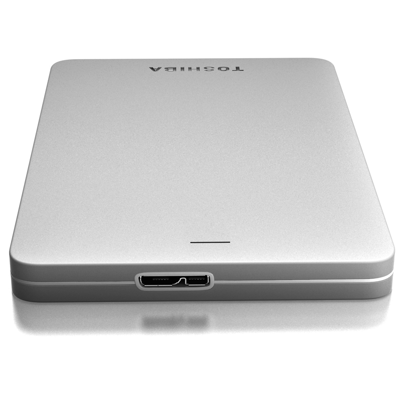 东芝(TOSHIBA) Alumy系列 2TB 2.5英寸 USB3.0 移动硬盘 尊贵银