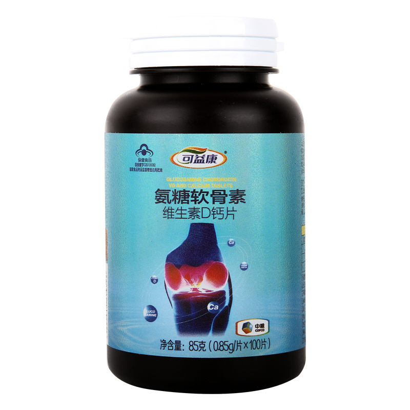 [苏宁超市]可益康氨糖软骨素维生素D钙片0.85g/片*100片