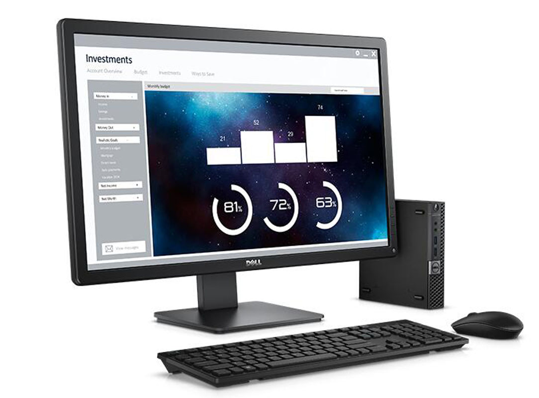 戴尔(Dell)OptiPlex3040商业台式电脑 19.5英寸显示器(I3-6100T 4G 500G )