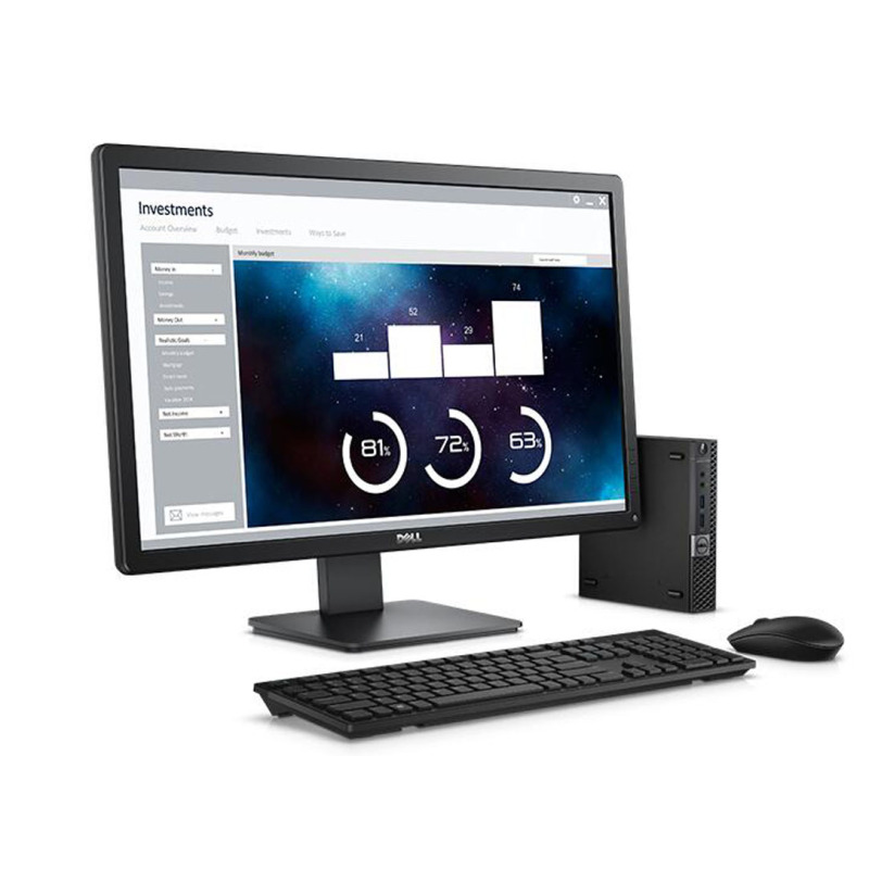 戴尔(Dell)OptiPlex3040商业台式电脑 19.5英寸显示器(I3-6100T 4G 500G )