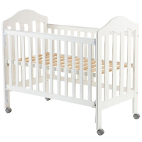 (Goodbaby)婴儿床 宝宝童床多功能宝宝床环保实木可调 MC805 白色