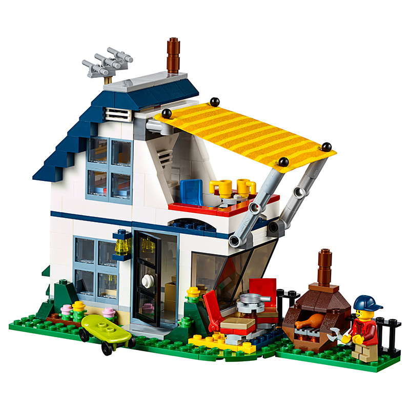 LEGO 乐高- 创意三合一系列 Creator度假露营车LEGC31052 塑料积木8-10岁200块以上