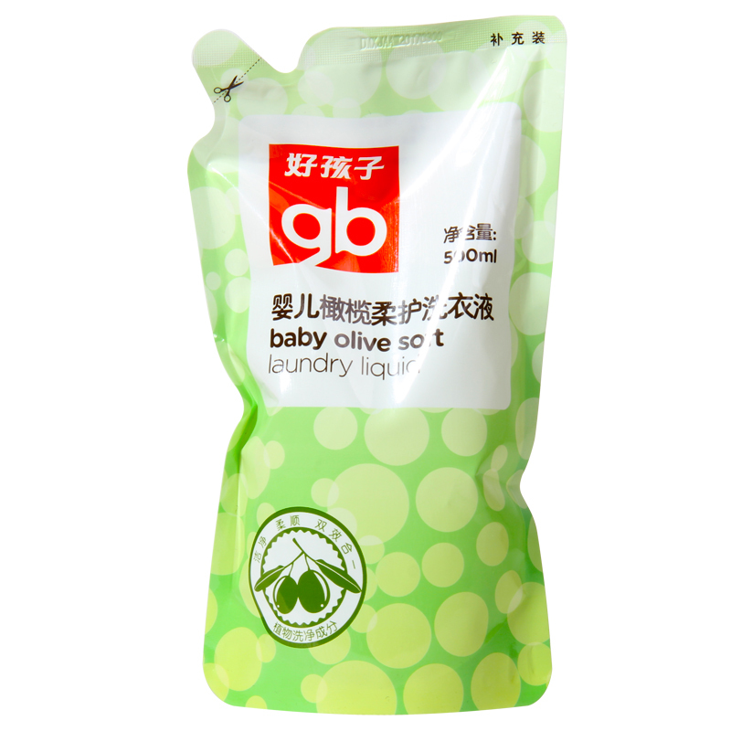 好孩子(Goodbaby)婴儿橄榄柔护洗衣液 500ml X4103