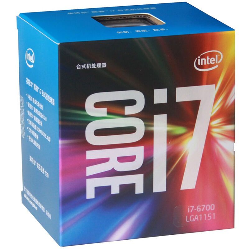Intel/英特尔酷睿四核 i7-6700 1151接口 3.4GHz 盒装CPU处理器