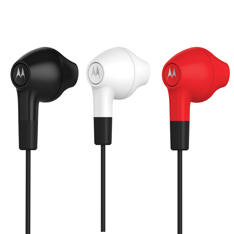 摩托罗拉(Motorola)earbuds 入耳式运动手机耳机 黑色