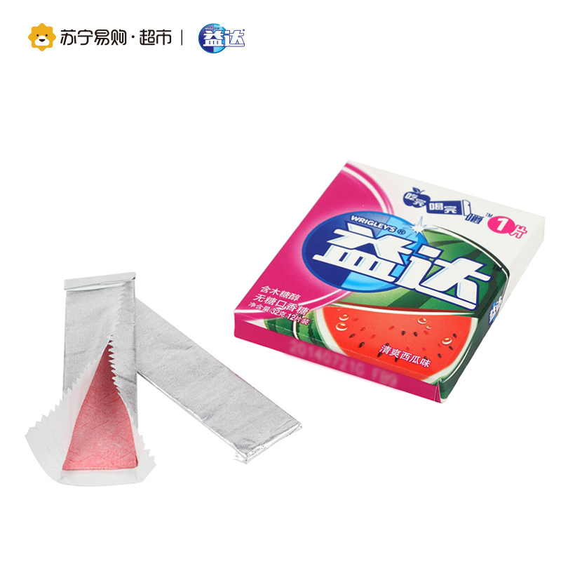 益达无糖口香糖清爽西瓜味12片装