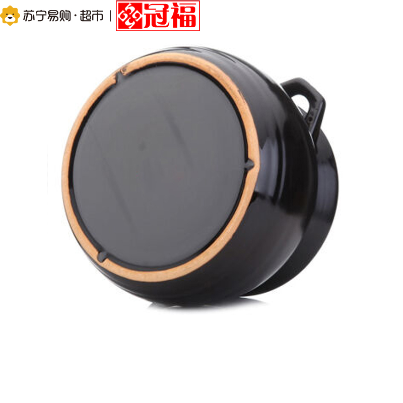 [苏宁超市]福康 新一代立盖双耳汤煲4L 砂锅煲汤明火耐高温砂锅大容量养生陶瓷煲