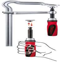 Bessey OMEGA螺纹式调节夹具双组分塑料手柄 GM30Z-2K