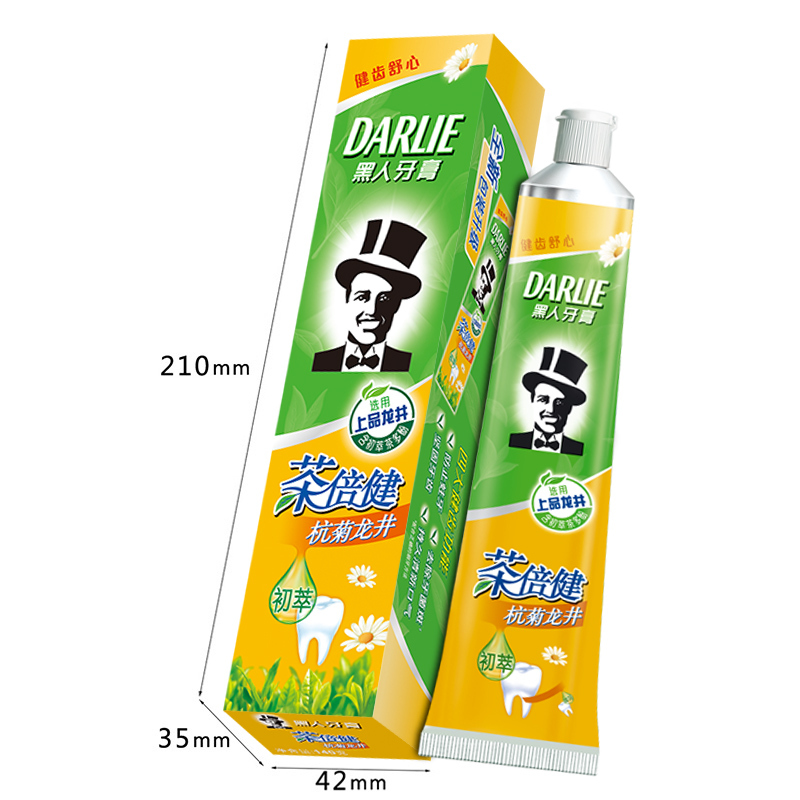 黑人(DARLIE) 茶倍健 牙膏 140g(杭菊龙井)(整箱购)