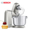 博世(BOSCH)多功能厨师机 MUMX25TLCN 和面揉面 搅拌打发 商用家用 全自动料理机(沙丁银)
