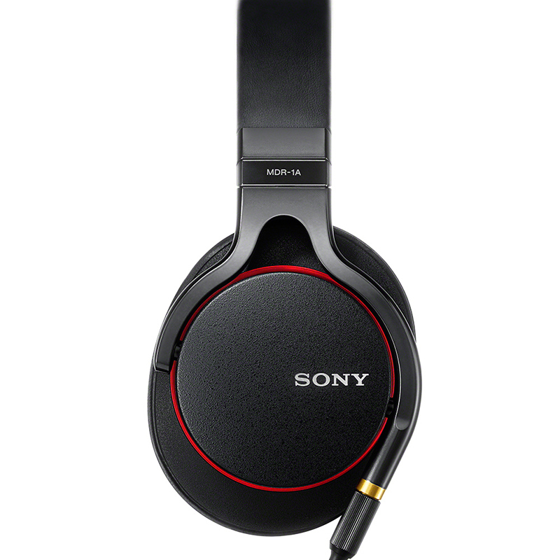 索尼(SONY) 头戴式耳机MDR-1A 高解析度立体声 黑色