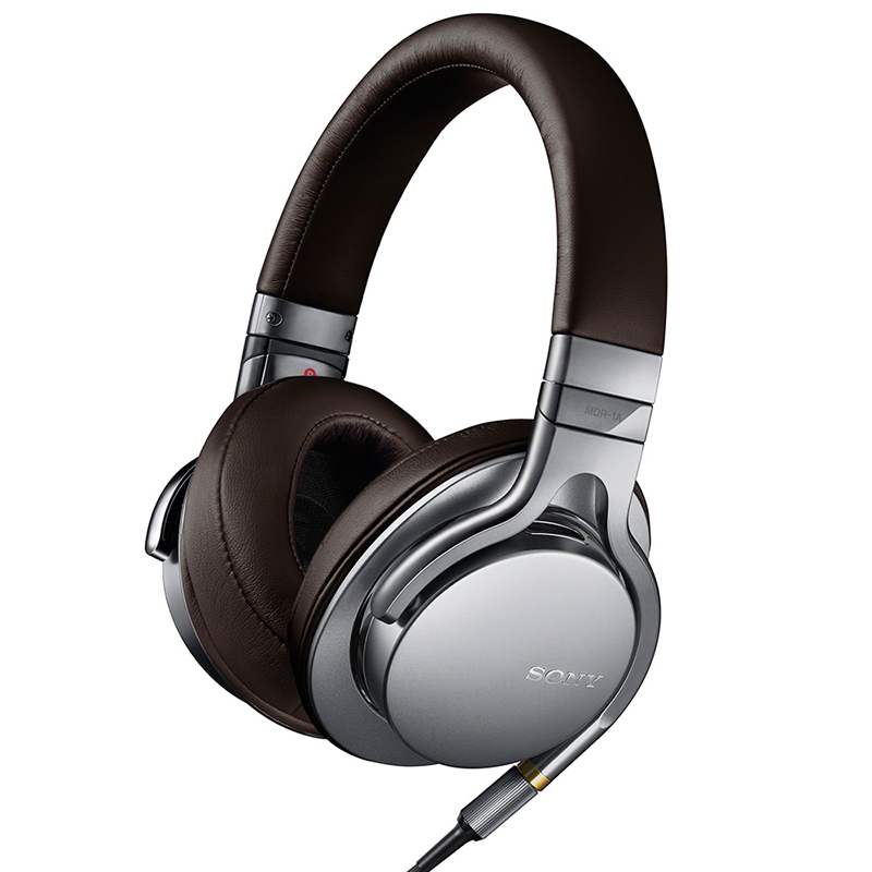 索尼(SONY) 头戴式耳机MDR-1A 高解析度立体声 银色