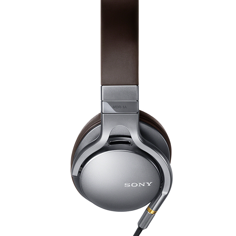索尼(SONY) 头戴式耳机MDR-1A 高解析度立体声 银色