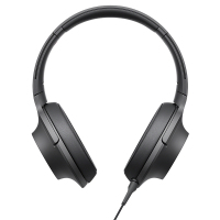索尼(SONY) 立体声耳机MDR-100AAP 可折叠头戴式麦克风耳机 炭黑