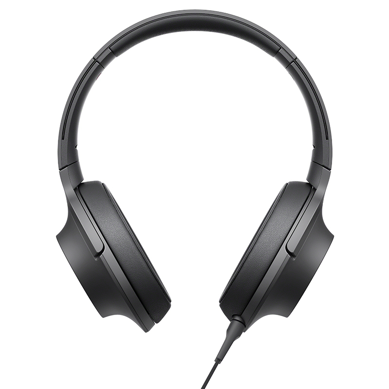 索尼(SONY) 立体声耳机MDR-100AAP 可折叠头戴式麦克风耳机 炭黑