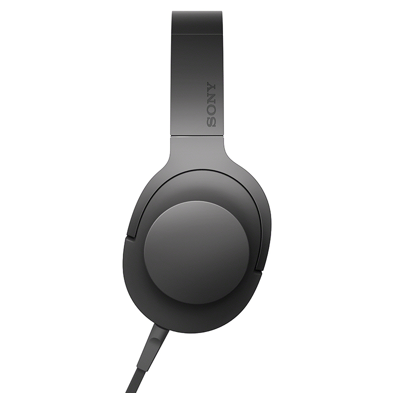 索尼(SONY) 立体声耳机MDR-100AAP 可折叠头戴式麦克风耳机 炭黑