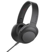 索尼(SONY) 立体声耳机MDR-100AAP 可折叠头戴式麦克风耳机 炭黑