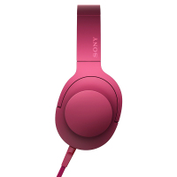 索尼(SONY) 立体声耳机MDR-100AAP 可折叠头戴式麦克风耳机 波多尔红