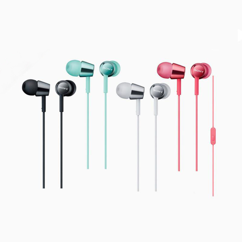 索尼 (SONY) MDR-EX150AP 入耳式耳机重低音立体声手机通话带麦 薄荷冰蓝