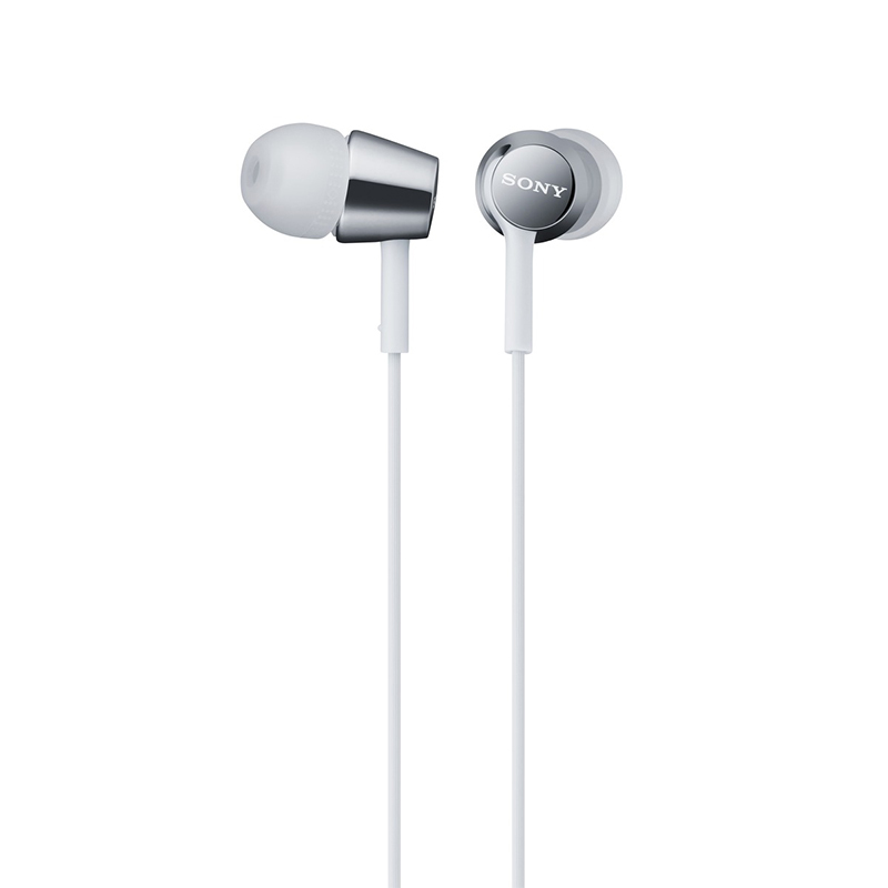 索尼 (SONY) MDR-EX150AP 入耳式耳机重低音立体声手机通话带麦 白色