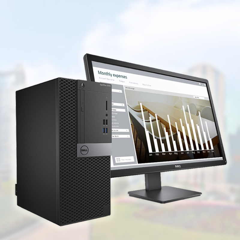 戴尔OptiPlex 5040 MT台式电脑(i5-6200U/4GB/1TB/DVD/2G独显/24寸显示器/三年)