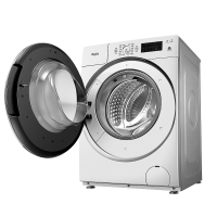 惠而浦(Whirlpool)WG-F80880B 8公斤 非洗烘 全自动 洗脱一体 变频 滚筒洗衣机 (珍珠白)
