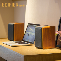漫步者/Edifier R1000BT蓝牙音箱低音炮木质音响电脑多媒体音箱 木纹色