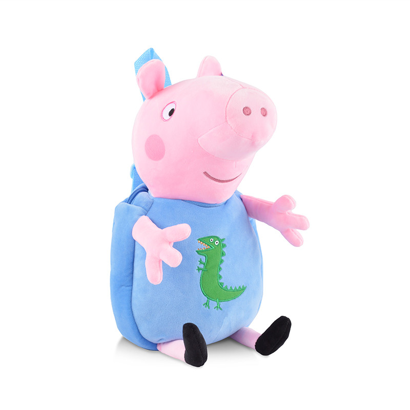 小猪佩奇Peppa Pig毛绒玩具-乔治背包42cm高清大图
