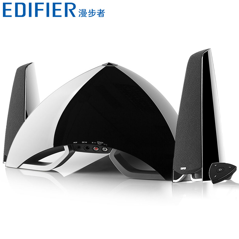 (EDIFIER)漫步者 E3360BT无线遥控蓝牙音箱2.1多媒体有源音响 黑色