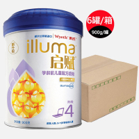 惠氏启赋4段900克g 3-7岁学龄前儿童配方乳粉 学生奶粉 爱尔兰原装进口 新升级*6罐(整箱