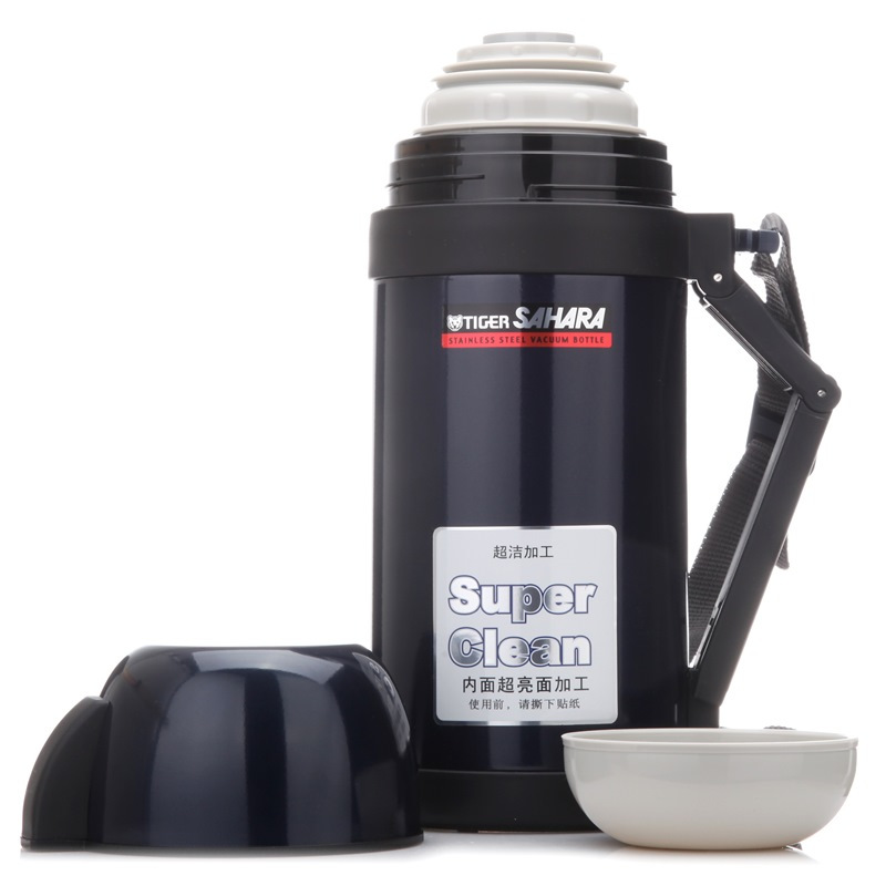 虎牌(tiger)保温杯CWO-C120-AN 真空304不锈钢户外运动旅行保温广口壶 1200ml杯子 星光蓝
