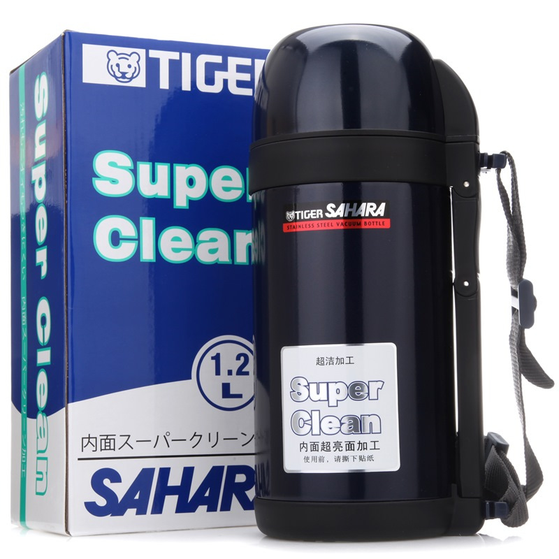 虎牌(tiger)保温杯CWO-C120-AN 真空304不锈钢户外运动旅行保温广口壶 1200ml杯子 星光蓝