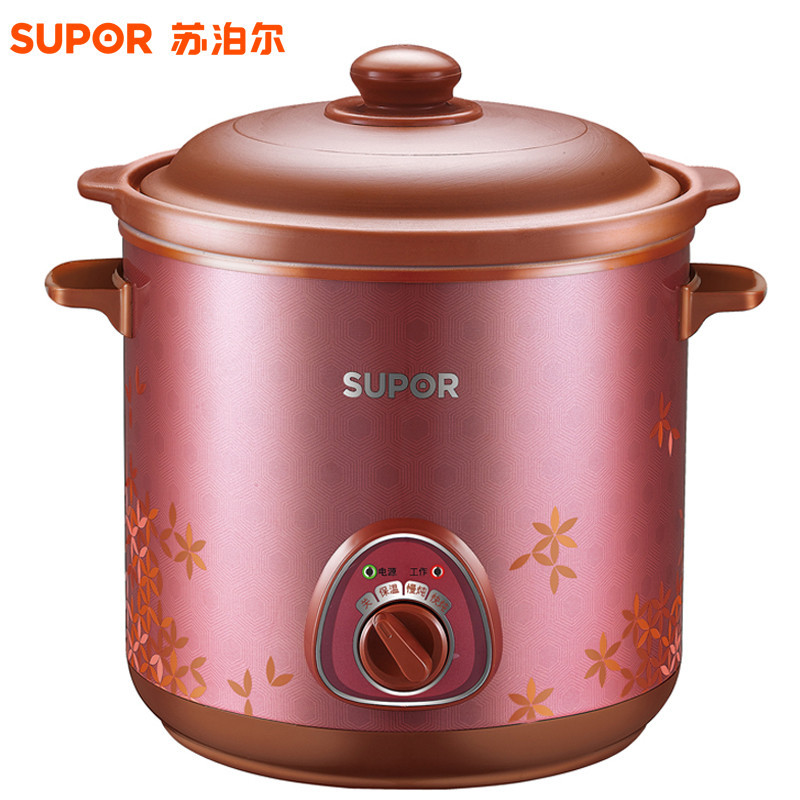 苏泊尔(SUPOR)DG60YK901-35 电炖锅 红陶内胆养生煲 煲汤熬粥慢炖家用