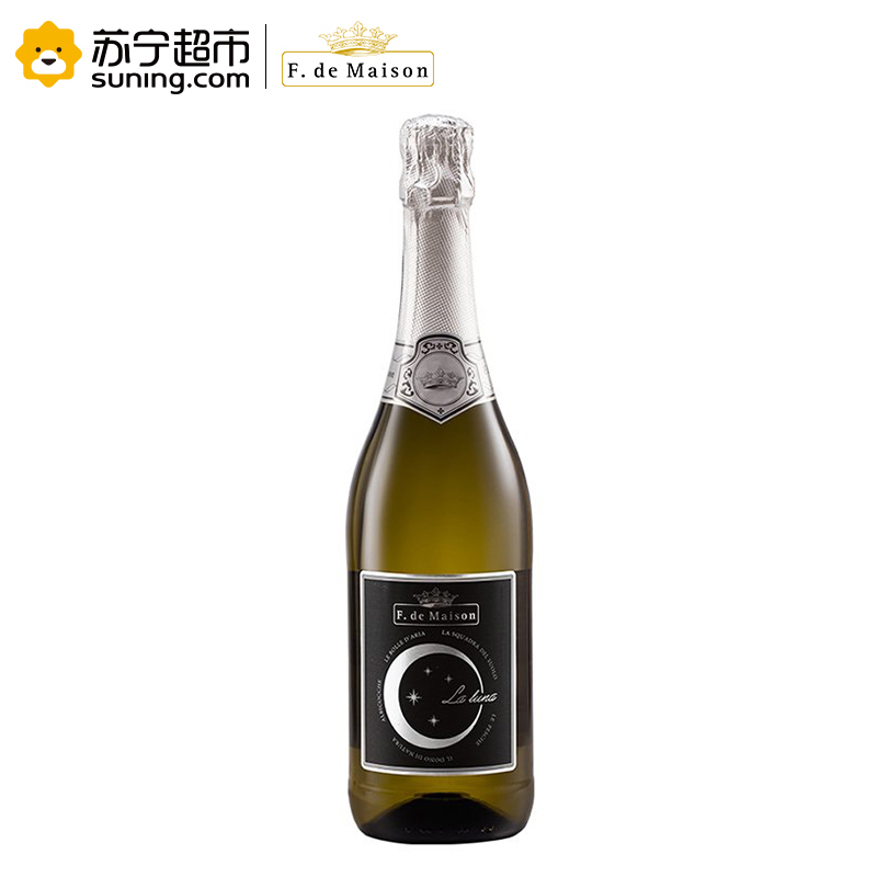 美圣世家银色新月低醇起泡白葡萄酒750ml