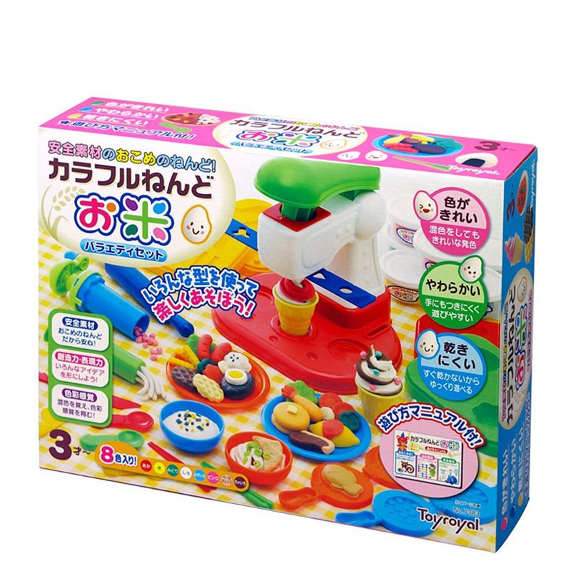Toyroyal 皇室玩具彩泥 安全无毒儿童橡皮泥模具工具套装 米黏土