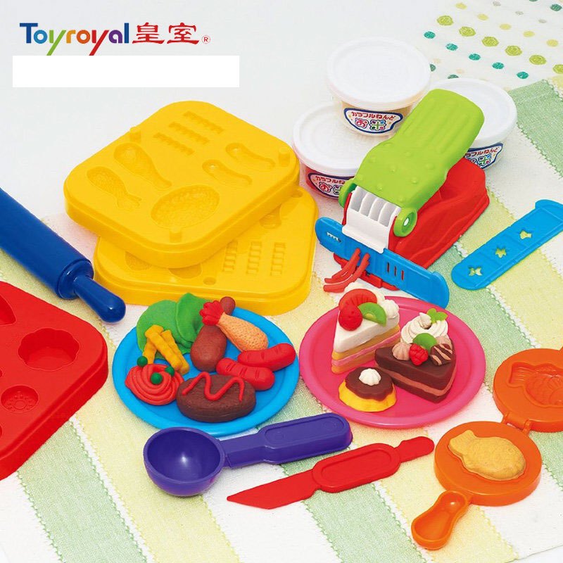 Toyroyal 皇室玩具彩泥 安全无毒儿童橡皮泥模具工具套装 米黏土