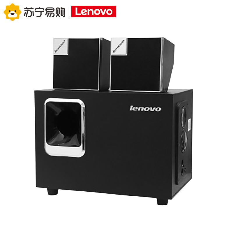 联想(Lenovo) C1535 台式机笔记本通用电脑音箱 USB供电木质多媒体小音响 2.1低音炮